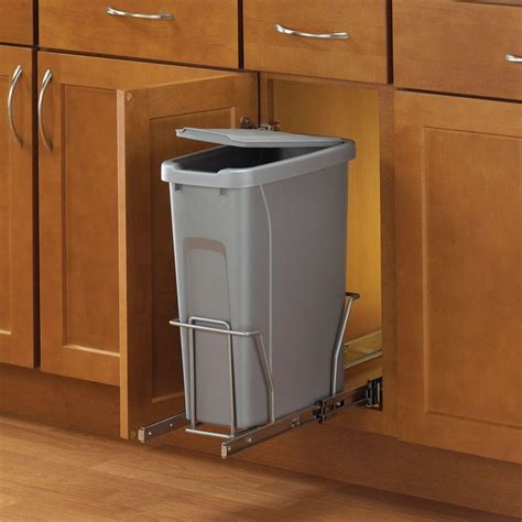 stainless steel pull out trash cabinet|stainless steel pull out trash can.